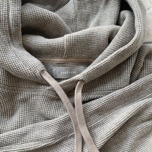 Comfy Cream Everlane Waffle Hoodie
